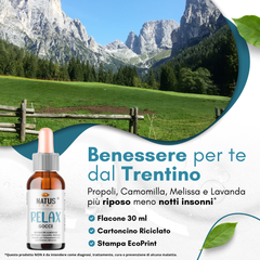 RELAX GOCCE - Integratore con Propoli, Camomilla, Melissa e Lavanda 30ml NATUSLINE