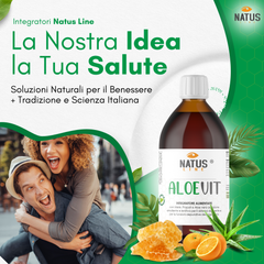 ALOEVIT - Digerente e Depurativo - Integratore Alimentare con Miele, Propoli e Aloe Vera - 500ml NATUSLINE