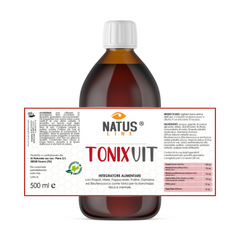 TONIXVIT energia naturale- Integratore con Miele, Propoli, Pappa Reale, Polline e Damiana - 500ml NATUSLINE