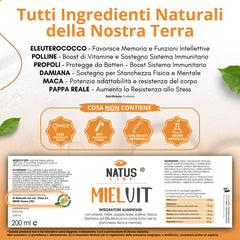 Kit Energy Tonixvit 500ml + Mielvit 200ml NATUSLINE