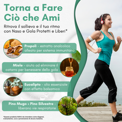 BALSAVIT - Sciroppo Balsamico con Miele, Propoli, Eucalipto e Pino Mugo 200ml NATUSLINE